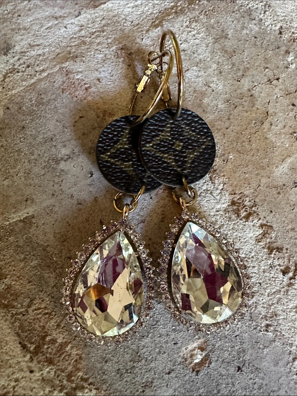 Keep it Gypsy Upcycled Sparkly Earrings - Picture 3 of 6